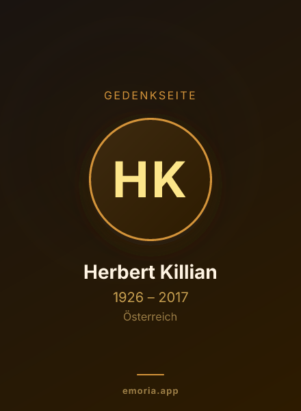 Gedenkportrait von Herbert Killian