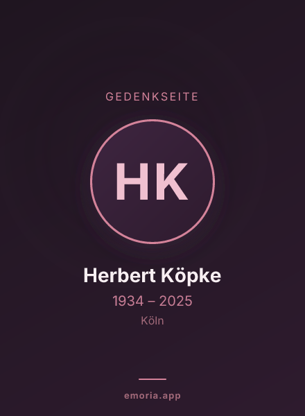 Gedenkportrait von Herbert Köpke