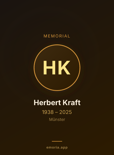 Memorial portrait of Herbert Kraft