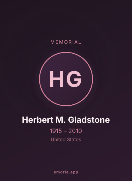 Memorial portrait of Herbert M. Gladstone