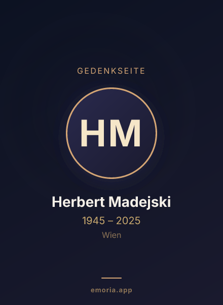 Gedenkportrait von Herbert Madejski