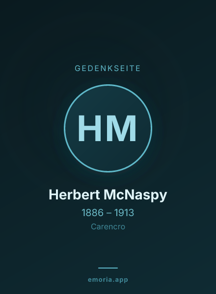 Gedenkportrait von Herbert McNaspy