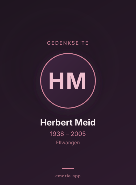 Gedenkportrait von Herbert Meid