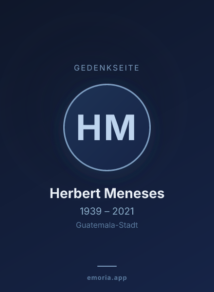 Gedenkportrait von Herbert Meneses