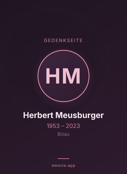 Gedenkportrait von Herbert Meusburger