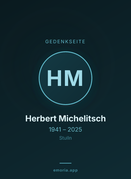 Gedenkportrait von Herbert Michelitsch