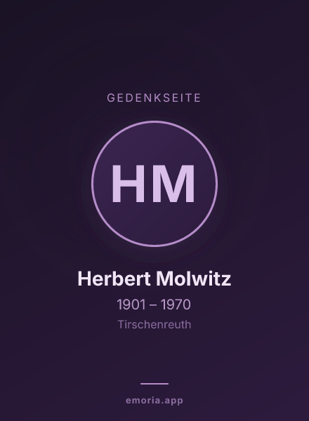 Gedenkportrait von Herbert Molwitz