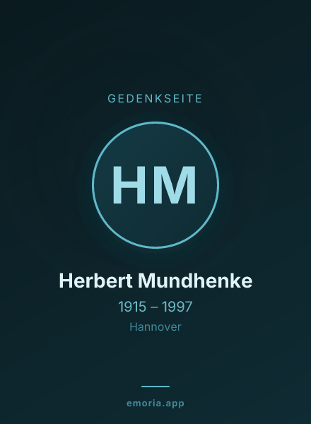 Gedenkportrait von Herbert Mundhenke