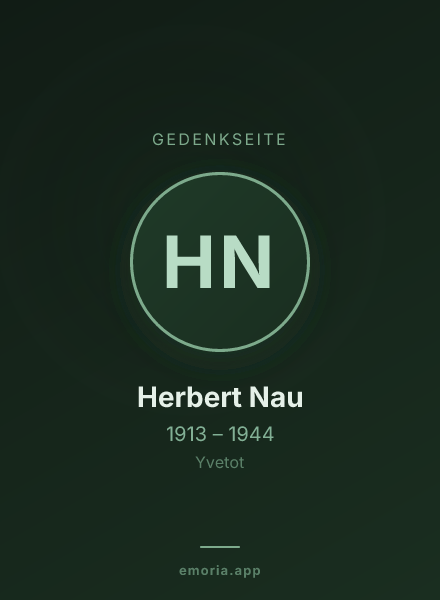 Gedenkportrait von Herbert Nau