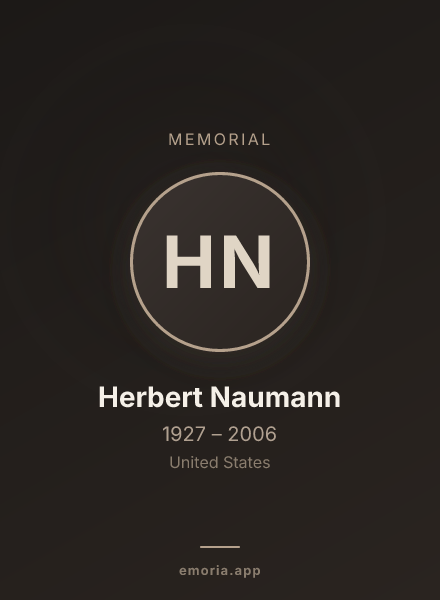 Memorial portrait of Herbert Naumann