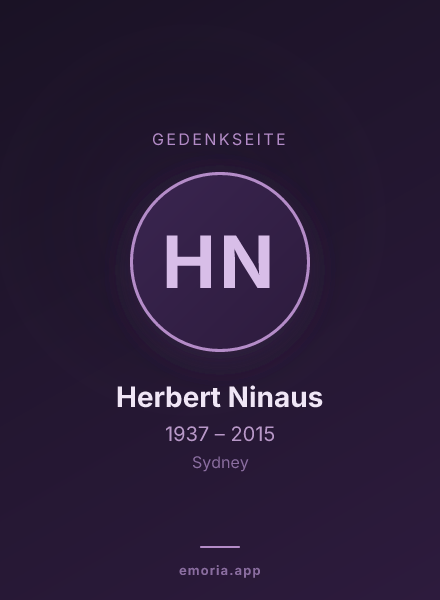 Gedenkportrait von Herbert Ninaus