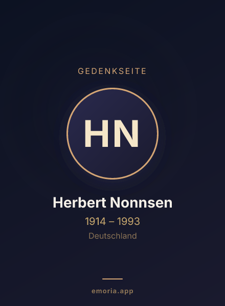 Gedenkportrait von Herbert Nonnsen