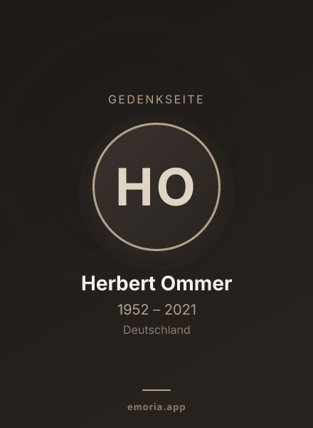 Gedenkportrait von Herbert Ommer