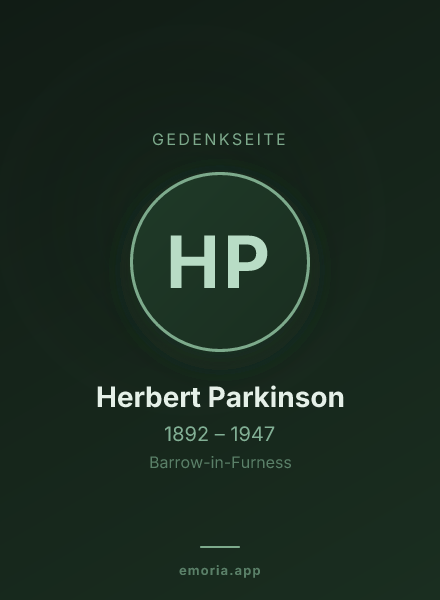 Gedenkportrait von Herbert Parkinson