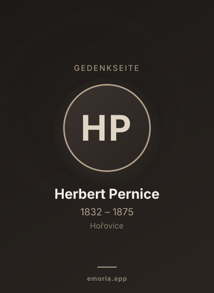 Gedenkportrait von Herbert Pernice