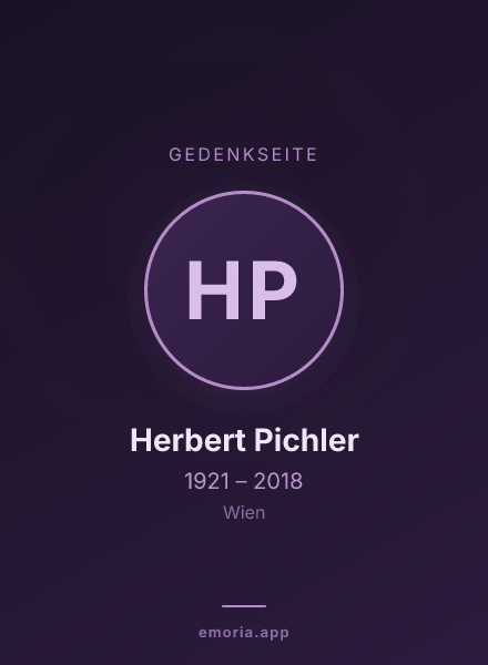 Gedenkportrait von Herbert Pichler