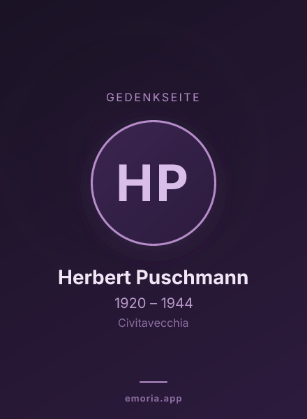Gedenkportrait von Herbert Puschmann
