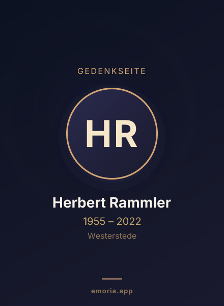 Gedenkportrait von Herbert Rammler