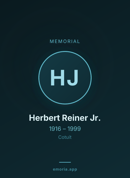 Memorial portrait of Herbert Reiner Jr.