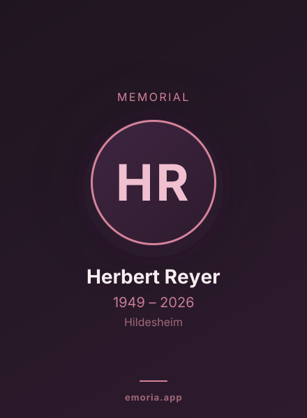 Memorial portrait of Herbert Reyer