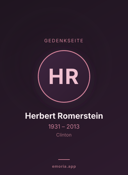 Gedenkportrait von Herbert Romerstein