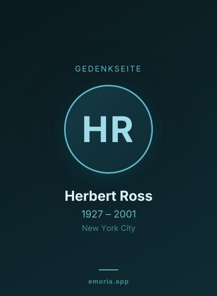 Gedenkportrait von Herbert Ross