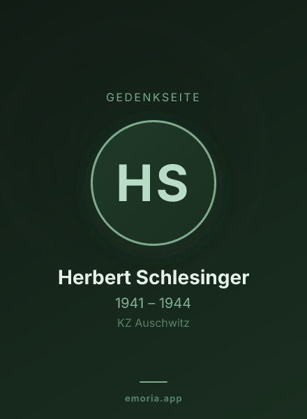 Gedenkportrait von Herbert Schlesinger