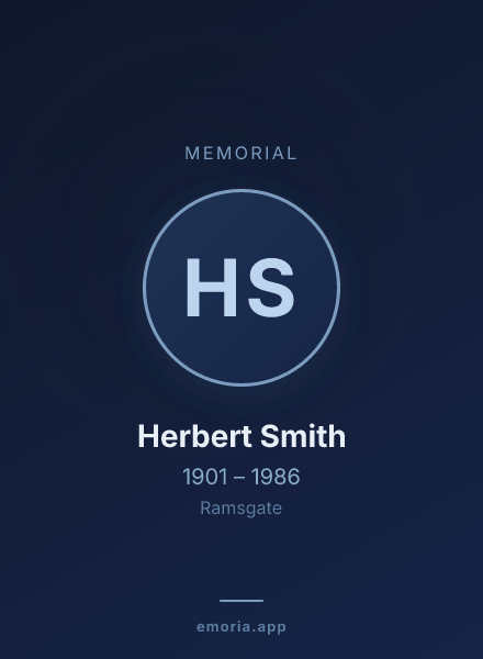 Memorial portrait of Herbert Smith