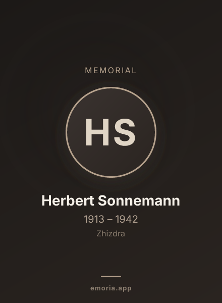 Memorial portrait of Herbert Sonnemann