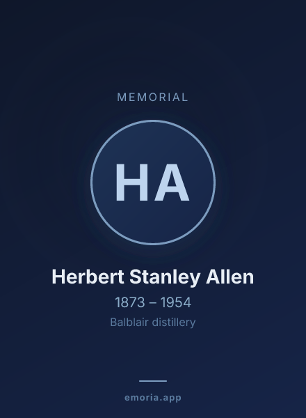 Memorial portrait of Herbert Stanley Allen