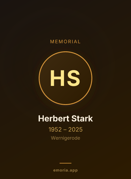 Memorial portrait of Herbert Stark