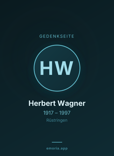Gedenkportrait von Herbert Wagner