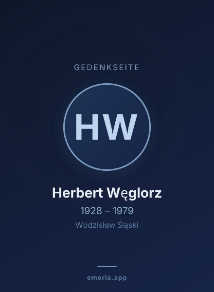Gedenkportrait von Herbert Węglorz