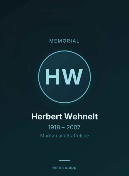 Memorial portrait of Herbert Wehnelt