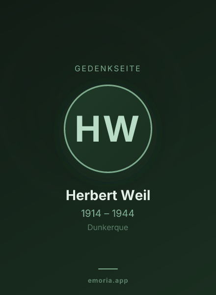 Gedenkportrait von Herbert Weil