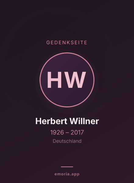 Gedenkportrait von Herbert Willner
