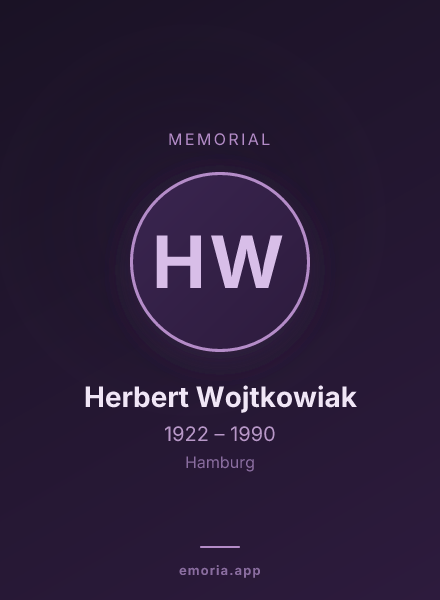 Memorial portrait of Herbert Wojtkowiak