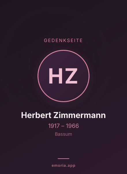 Gedenkportrait von Herbert Zimmermann