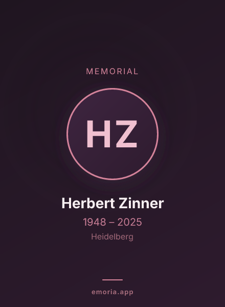 Memorial portrait of Herbert Zinner