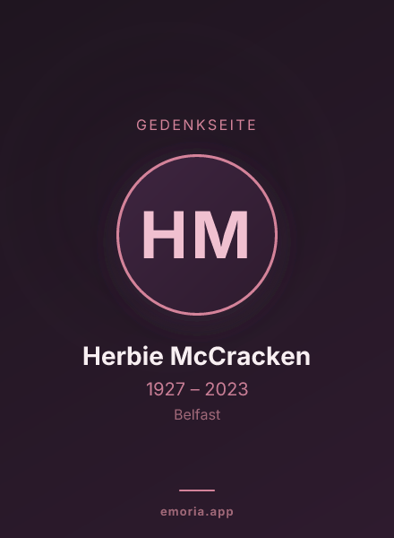 Gedenkportrait von Herbie McCracken