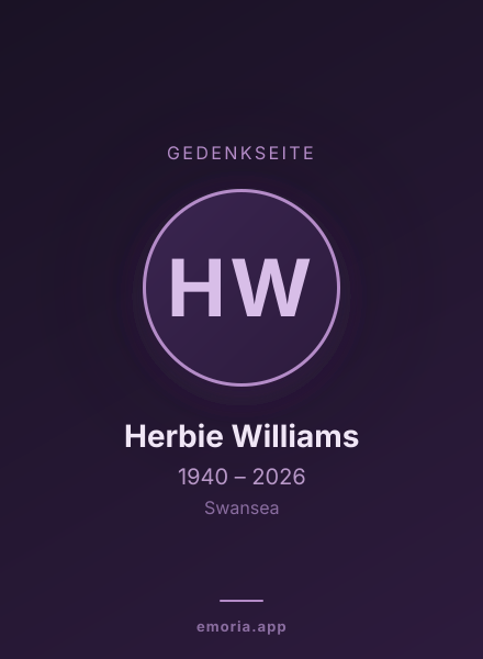 Gedenkportrait von Herbie Williams