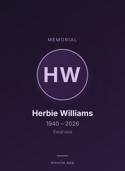 Memorial portrait of Herbie Williams