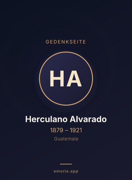 Gedenkportrait von Herculano Alvarado