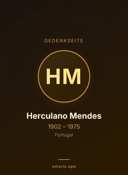 Gedenkportrait von Herculano Mendes