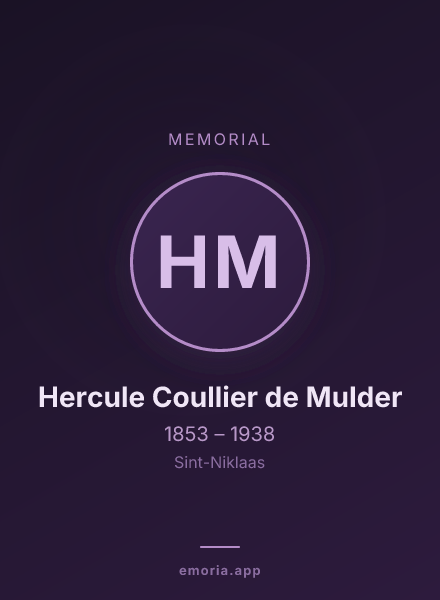 Memorial portrait of Hercule Coullier de Mulder