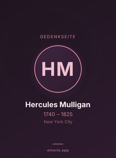 Gedenkportrait von Hercules Mulligan
