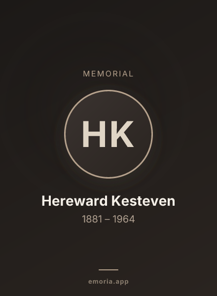 Memorial portrait of Hereward Kesteven