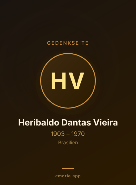 Gedenkportrait von Heribaldo Dantas Vieira