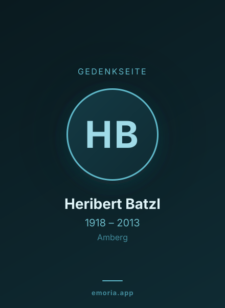Gedenkportrait von Heribert Batzl