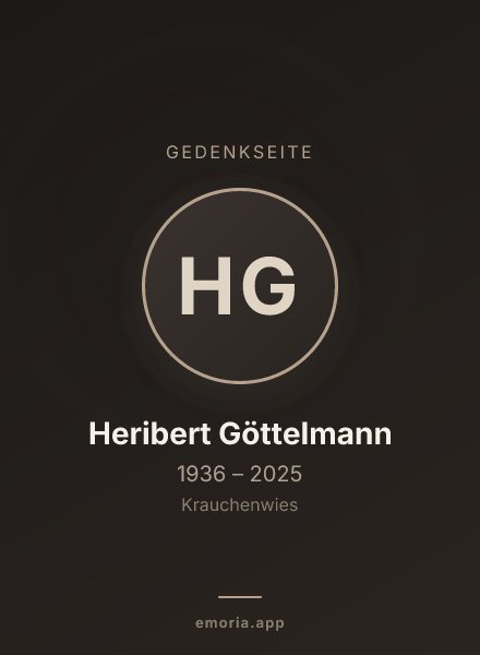 Gedenkportrait von Heribert Göttelmann